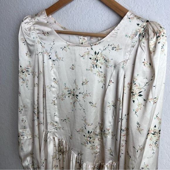 LoveShackFancy Garcia Scoop Neck Button Mini Dress Floral - Picture 10 of 16